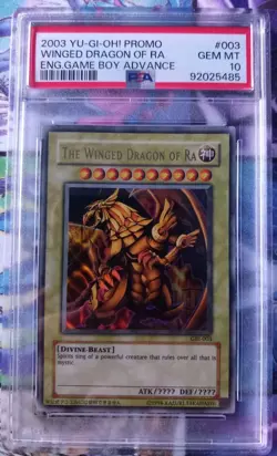 PSA 10 YuGiOh The Winged Dragon of Ra GBI-003 Ultra Rare GEM MINT Game Boy - Image 1