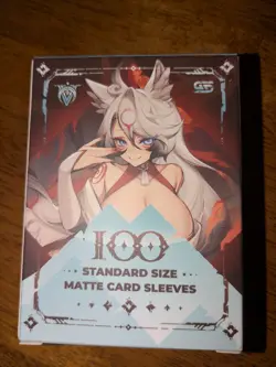 GamerSupps VCard Awakened Worlds Card Silvervale - 100 Matte Card Sleeves - Image 1