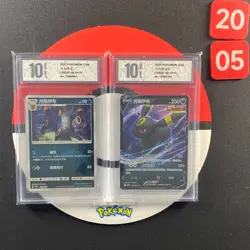 2pcs Pokemon Chinese card Umbreon CBB2C 06 01/15 13/15 Grade10 - Image 1
