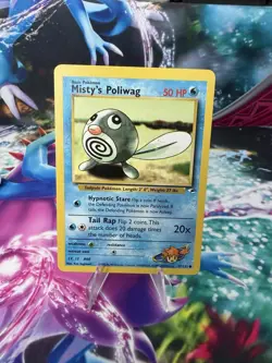 Misty’s Poliwag 87/132 Gym Heroes WOTC Vintage Pokemon Card 1999 - Image 1