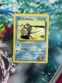 Misty’s Poliwag 87/132 Gym Heroes WOTC Vintage Pokemon Card 1999 - Image 3