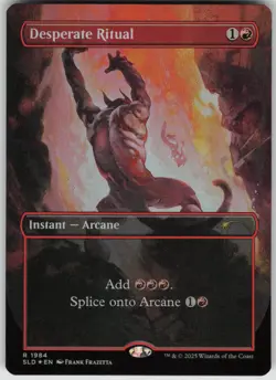 MTG Desperate Ritual Rainbow Foil Foil NM Secret Lair Drop Series Magic 1984 - Image 1