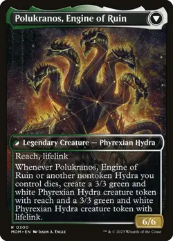 Polukranos Reborn (Showcase) #300 (Foil) (LP) March of the Machine MOM Magic MTG - Image 2
