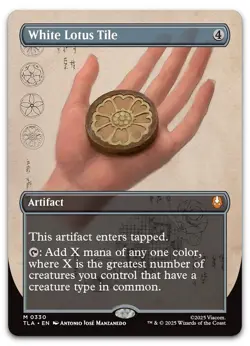 White Lotus Tile (Borderless) #330 (NM) TLA Magic MTG - Image 1