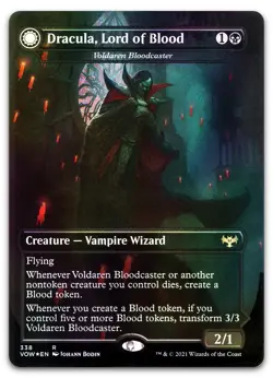 Dracula, Lord of Blood - Voldaren Bloodcaster #338 (Foil) NM Crimson Vow - Image 1