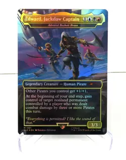 Edward, Jackdaw Captain - Admiral Beckett Brass Assassin's Creed NM Foil MTG - Image 1