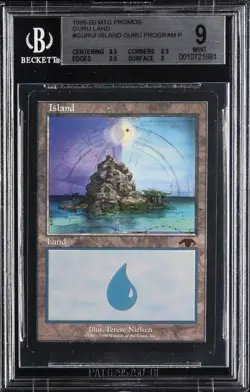 1999-00 MTG PROMOS GURU LAND P #GURUI ISLAND GURU PROGRAM BGS 9 - Image 1