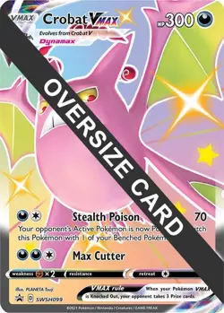 Crobat VMAX - SWSH099 - Oversized Jumbo Card - Pokemon NM - Image 1