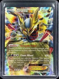 Giratina EX 57/98 Ultra Rare Holo 2015 XY Ancient Origins Pokemon TCG Near Mint - Image 1