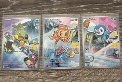 Pokemon TCG First Partner Illustration Collection Series 1 Gen 4 Sinnoh Starters - Image 1