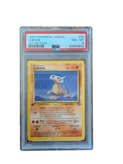 Cubone 1st Edition Jungle 50/64 PSA 8 NM-MT 1999 WOTC Pokemon Card - Image 1