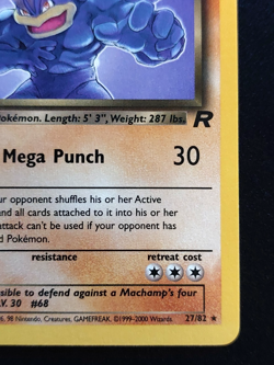 Pokemon TCG Dark Machamp 27/82 MP Team Rocket Unlimited WoTC - Image 4