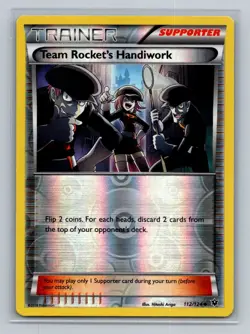 Pokemon XY - Fates Collide #112/124 Team Rocket's Handiwork Reverse Holo - Image 1