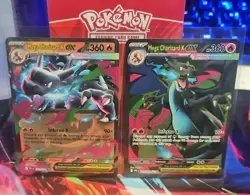 Pokemon TCG Mega Charizard X EX 109/094 & 013/094 Phantasmal Flames English - Image 1