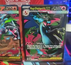 Pokemon TCG Mega Charizard X EX 109/094 & 013/094 Phantasmal Flames English - Image 2