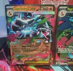 Pokemon TCG Mega Charizard X EX 109/094 & 013/094 Phantasmal Flames English - Image 3