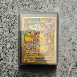 Pokemon TCG Pikachu EX Surging Sparks Holo Hyper Rare Gold 247/191 - Image 1