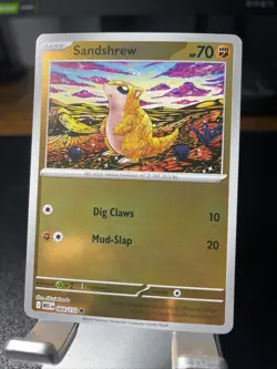 Sandshrew 068/132 Reverse Holo Mega Evolution Shinji Kanda Pokemon Card NM - Image 1