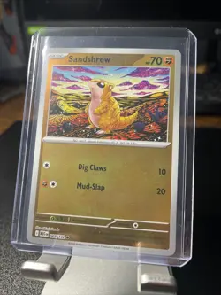 Sandshrew 068/132 Reverse Holo Mega Evolution Shinji Kanda Pokemon Card NM - Image 3