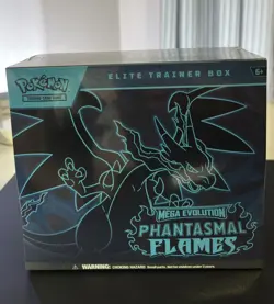 Pokemon Mega Evolution Phantasmal Flames Elite Trainer Box Brand New Sealed - Image 1