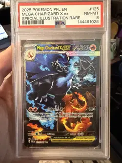 Pokemon Mega Charizard X ex 125/094 Special Illustration Rare EX PSA 8 - Image 1