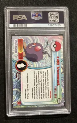 2000 Topps Chrome Pokemon T.V. Venonat #48 PSA 6 - Image 2