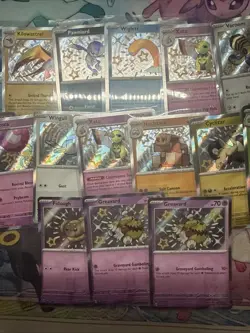 Pokemon Paldean Fates 20 Card Shiny Lot Xatu Fidough Greevard Wugtrio NM - Image 5