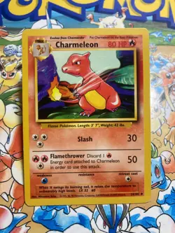 Charmeleon 24/102 Uncommon Base Set Pokemon TCG - Image 1