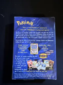 Pokemon 2 Player Starter Deck *NEW *RARE Base Set Get original 1999 pack in pic! 742818060578 - Image 2