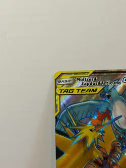 Pokemon TCG Sun Moon Hidden Fates Moltres Zapdos Articuno GX Tag Team 66/68 MINT - Image 4