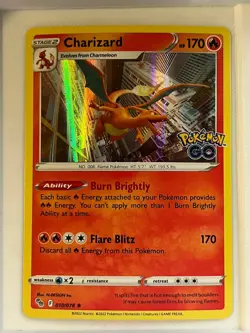 Charizard 010/078 Holo Rare Pokemon GO Pokemon Holo Near Mint - Image 1