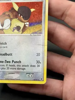 Pokemon TCG Kangaskhan 6/112 EX FireRed LeafGreen Holo Rare Crease - Image 2