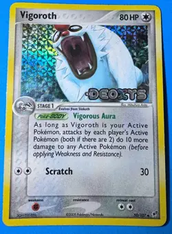 Pokemon Vigoroth 50/107 EX Deoxys Reverse Holo - Image 1