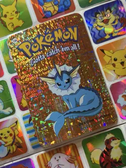 Pokemon 151 Vintage Pocket Monsters Vending HOLO Prism Sticker 2000 Nintendo - Image 1