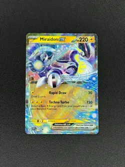 2024 Pokemon Scarlet & Violet - MIRAIDON EX 143 - Holo Black Star Promo SVP TCG - Image 1