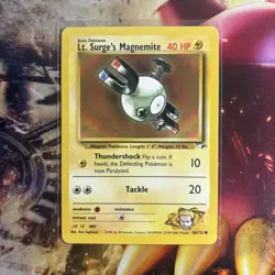 2000 Pokemon Lt. Surge's Magnemite Gym Heroes Set Unlimited 80/132 WOTC - Image 3