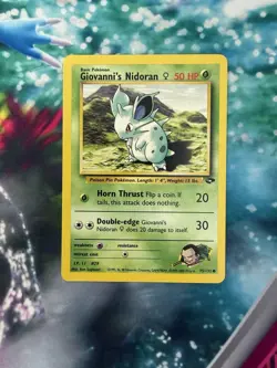 Giovanni's Nidoran 75/132 Pokemon TCG Gym Challenge Unlimited - Image 3