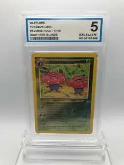 OCG 5 Vileplume 17/18 (2001) Pokemon WotC Southern Islands Reverse Holo Promo - Image 1