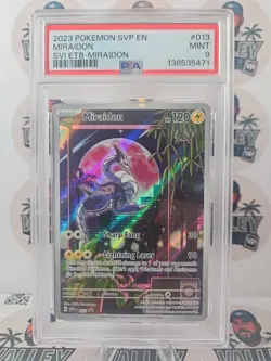 2023 Pokemon TCG SVP EN Miraidon #013 SVI-ETB PSA 9 - Image 1