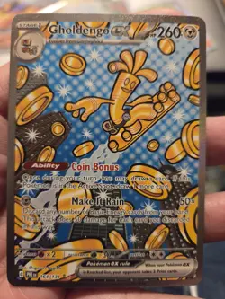 Pokemon TCG Gholdengo EX 164/131 Holo Secret Rare Full Art NM Pack Fresh - Image 1