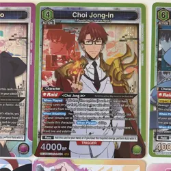 Solo Leveling Union Arena Lot of 8 SR & AP NM 2x Sung Jinwoo Included - Image 3