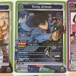 Solo Leveling Union Arena Lot of 8 SR & AP NM 2x Sung Jinwoo Included - Image 4
