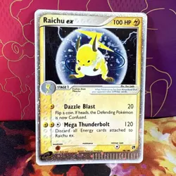 Pokemon TCG Raichu EX Sandstorm Holo Card 98/100 Ultra Rare Lightly Played - Image 4