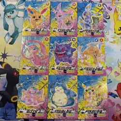 9 Limited Flash Edition Non-TCG Pokemon Cards Mew Gengar Espeon Ditto Snorlax + - Image 1