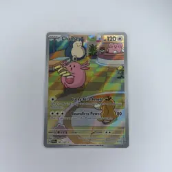 Pokemon Chansey TCG Holo Illustration Card 187/167 Twilight Masquerade NM - Image 1