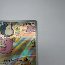 Pokemon Chansey TCG Holo Illustration Card 187/167 Twilight Masquerade NM - Image 2