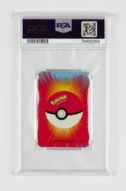 1999 BICYCLE POKEMON MINI PLAYING CARDS BLUE DECK 3 OF CLUBS PIKACHU PSA 10 - Image 2