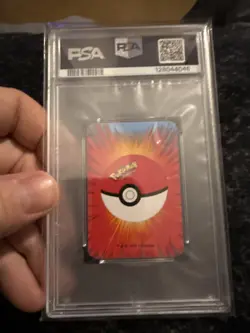 1999 BICYCLE POKEMON MINI PLAYING CARDS BLUE DECK 3 OF CLUBS PIKACHU PSA 10 - Image 2