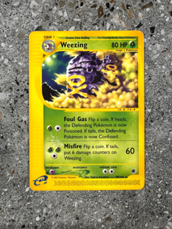 Pokemon TCG Cards Weezing 70/165 Expedition Rare PLAYED - Image 1