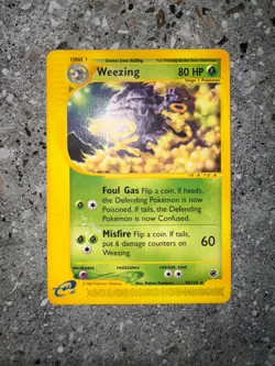 Pokemon TCG Cards Weezing 70/165 Expedition Rare PLAYED - Image 3